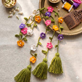 Handmade Crochet Floral Parandi | Premium Hair Accessory for Mehndi & Weddings