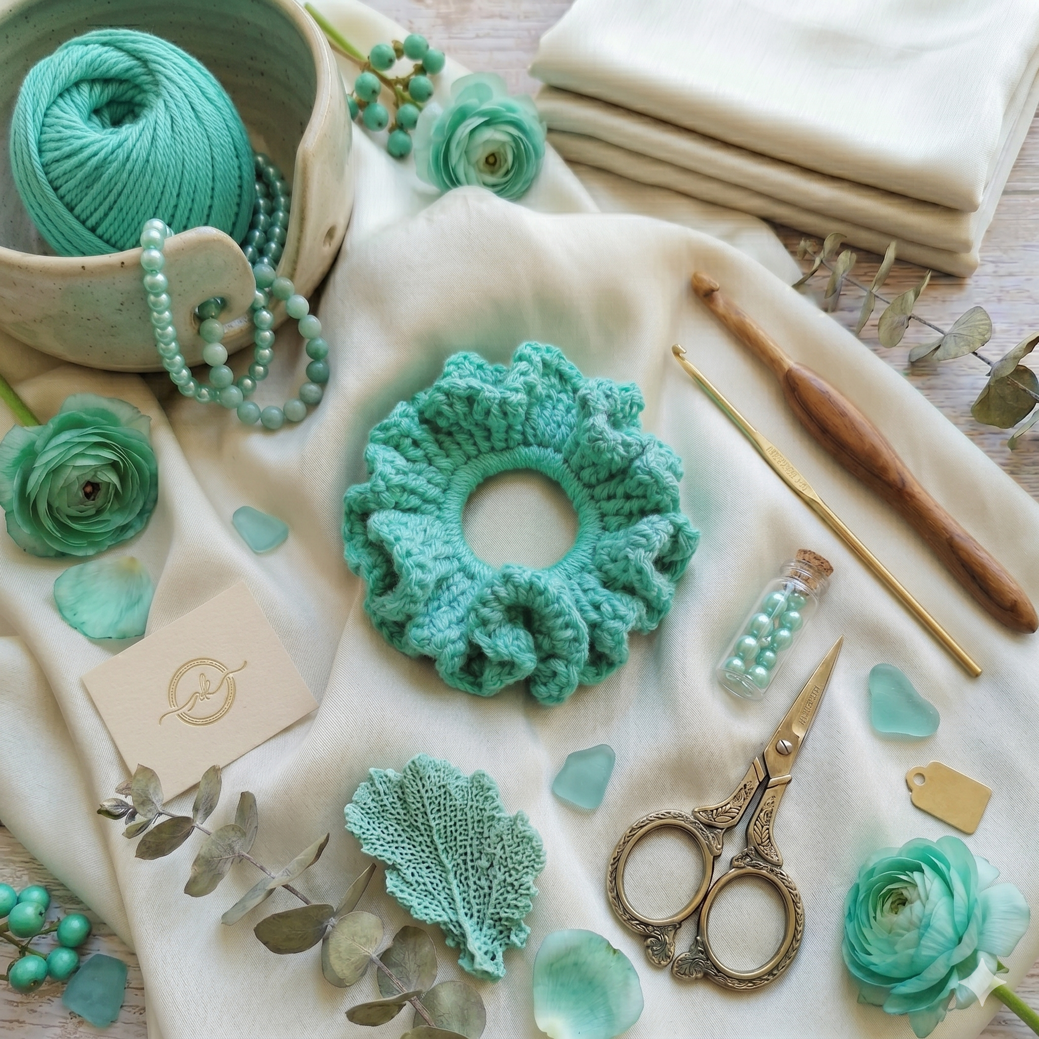 Premium Handmade Crochet Scrunchies | Custom & Classic Colors